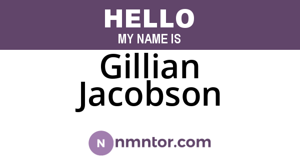 Gillian Jacobson