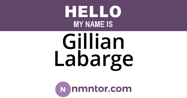 Gillian Labarge