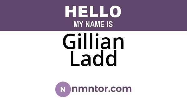 Gillian Ladd
