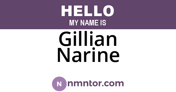 Gillian Narine