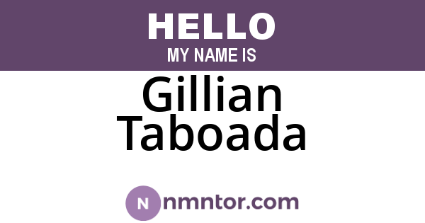 Gillian Taboada
