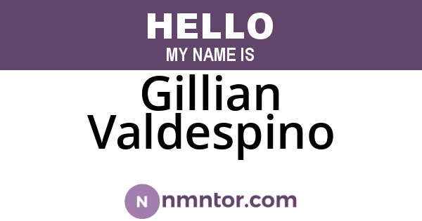 Gillian Valdespino