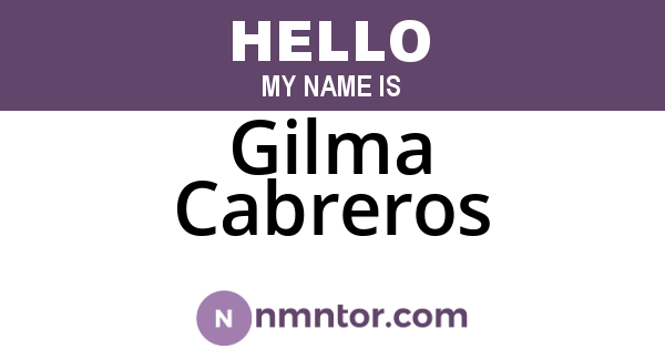 Gilma Cabreros
