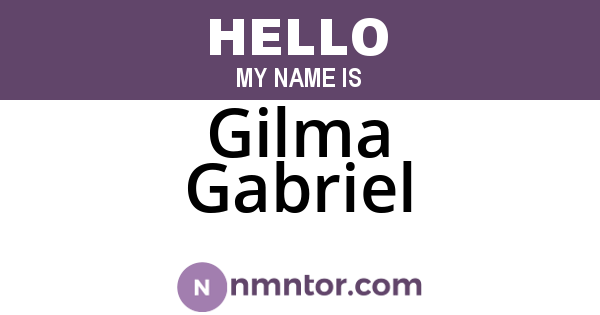 Gilma Gabriel