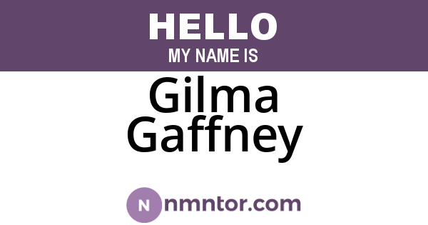 Gilma Gaffney