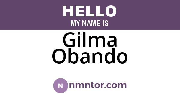 Gilma Obando