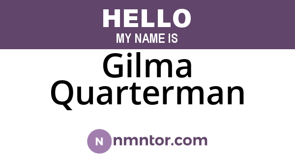 Gilma Quarterman