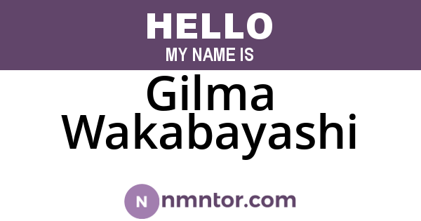 Gilma Wakabayashi