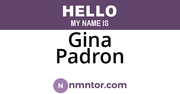 Gina Padron