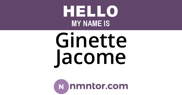Ginette Jacome
