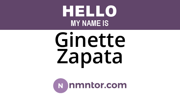 Ginette Zapata