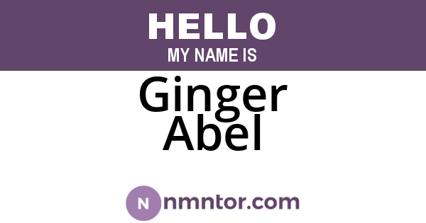 Ginger Abel