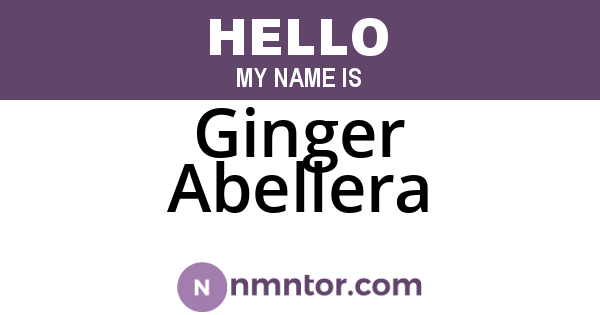 Ginger Abellera