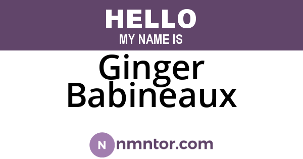 Ginger Babineaux