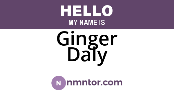 Ginger Daly
