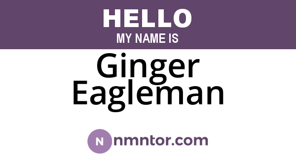 Ginger Eagleman