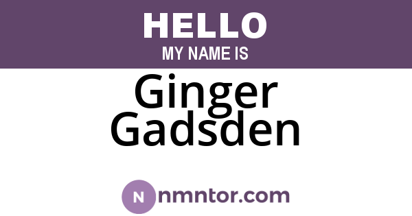 Ginger Gadsden