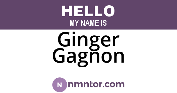 Ginger Gagnon