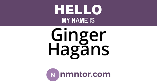 Ginger Hagans