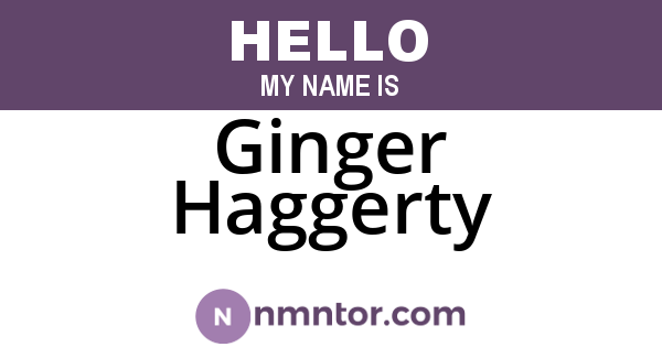 Ginger Haggerty