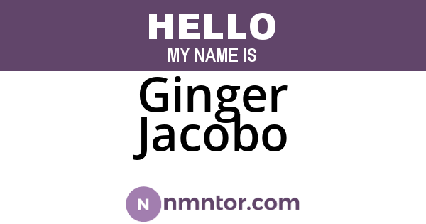 Ginger Jacobo
