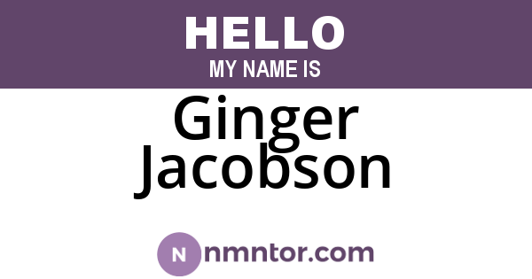 Ginger Jacobson