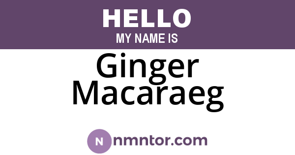 Ginger Macaraeg