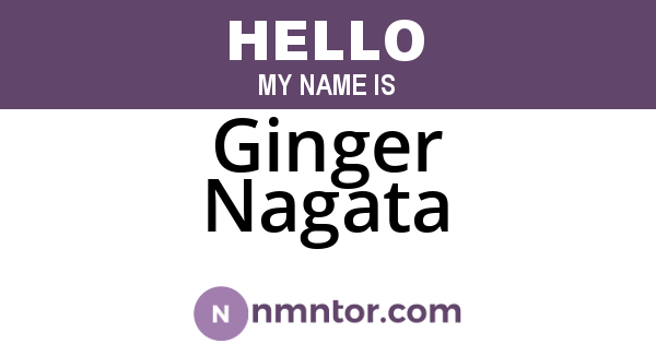 Ginger Nagata