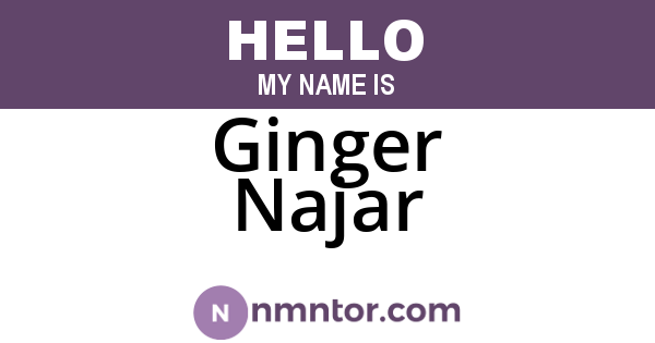 Ginger Najar