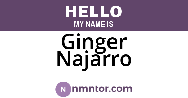 Ginger Najarro