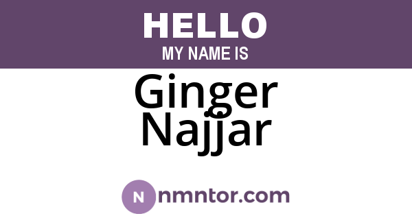 Ginger Najjar