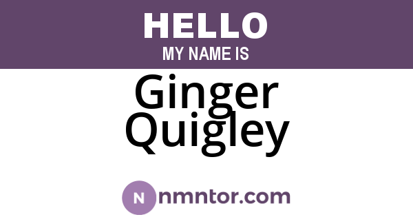 Ginger Quigley