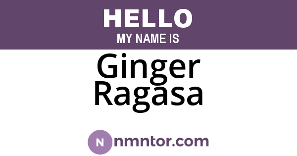 Ginger Ragasa