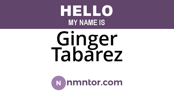 Ginger Tabarez