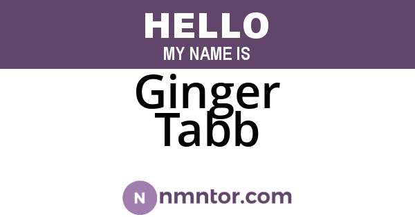 Ginger Tabb
