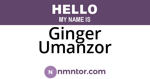 Ginger Umanzor