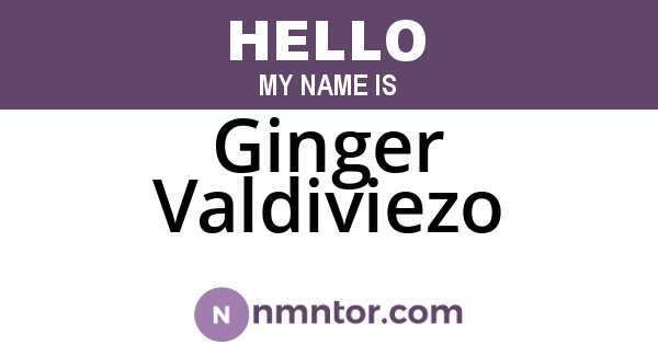 Ginger Valdiviezo