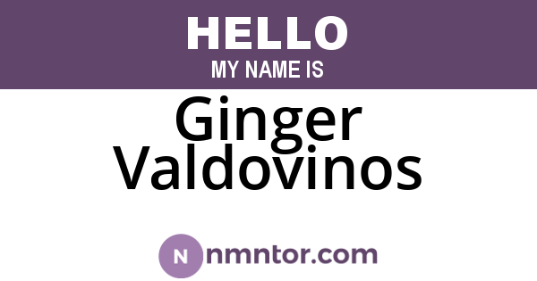 Ginger Valdovinos