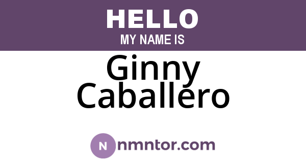 Ginny Caballero