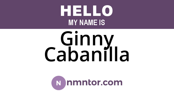 Ginny Cabanilla