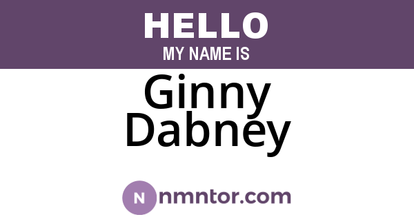 Ginny Dabney