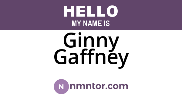 Ginny Gaffney