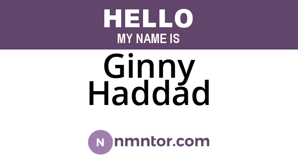 Ginny Haddad