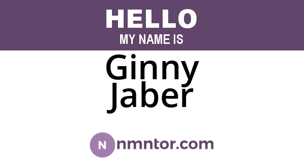 Ginny Jaber