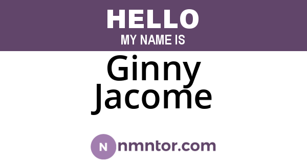 Ginny Jacome