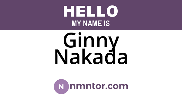 Ginny Nakada