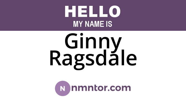 Ginny Ragsdale