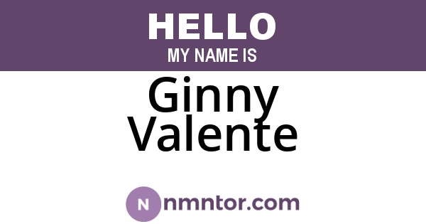 Ginny Valente