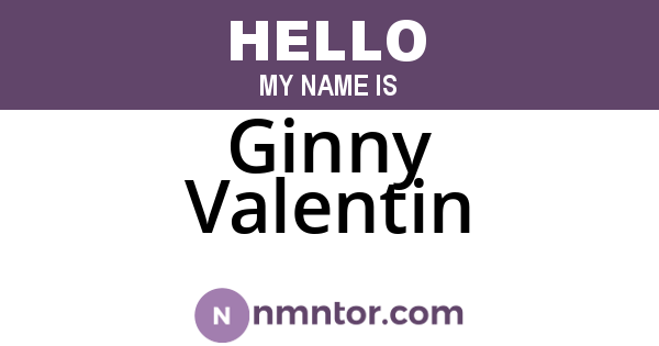 Ginny Valentin