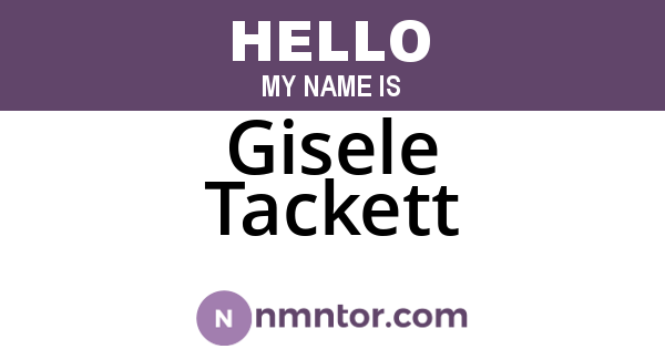 Gisele Tackett